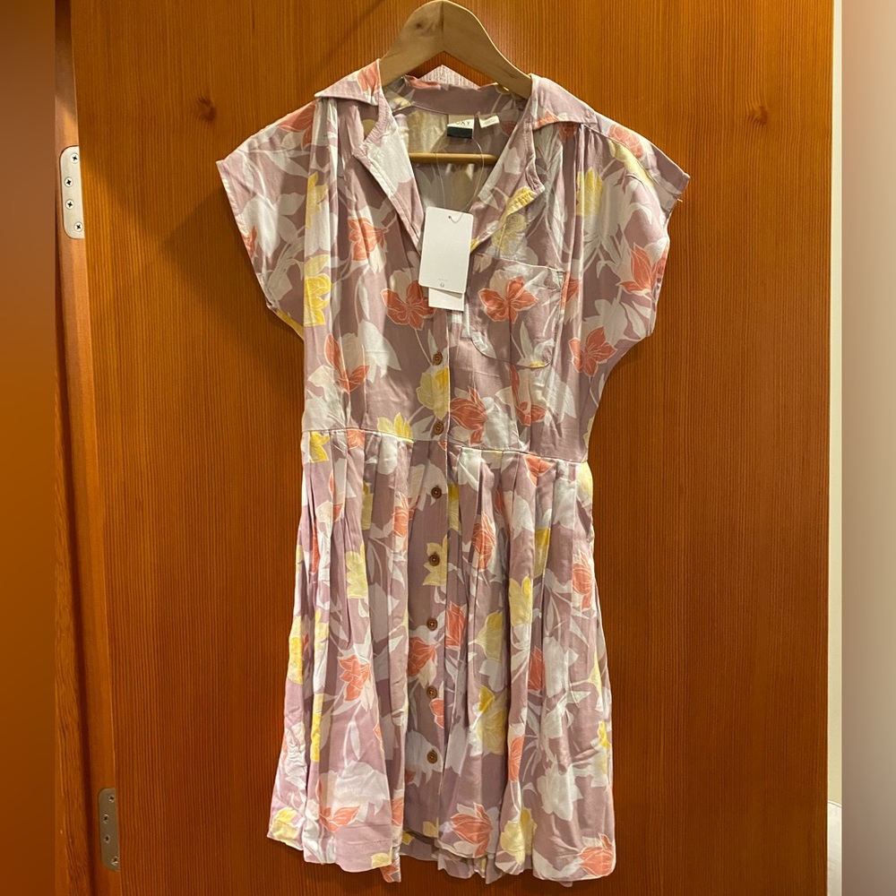 New Roxy button down dress size XS